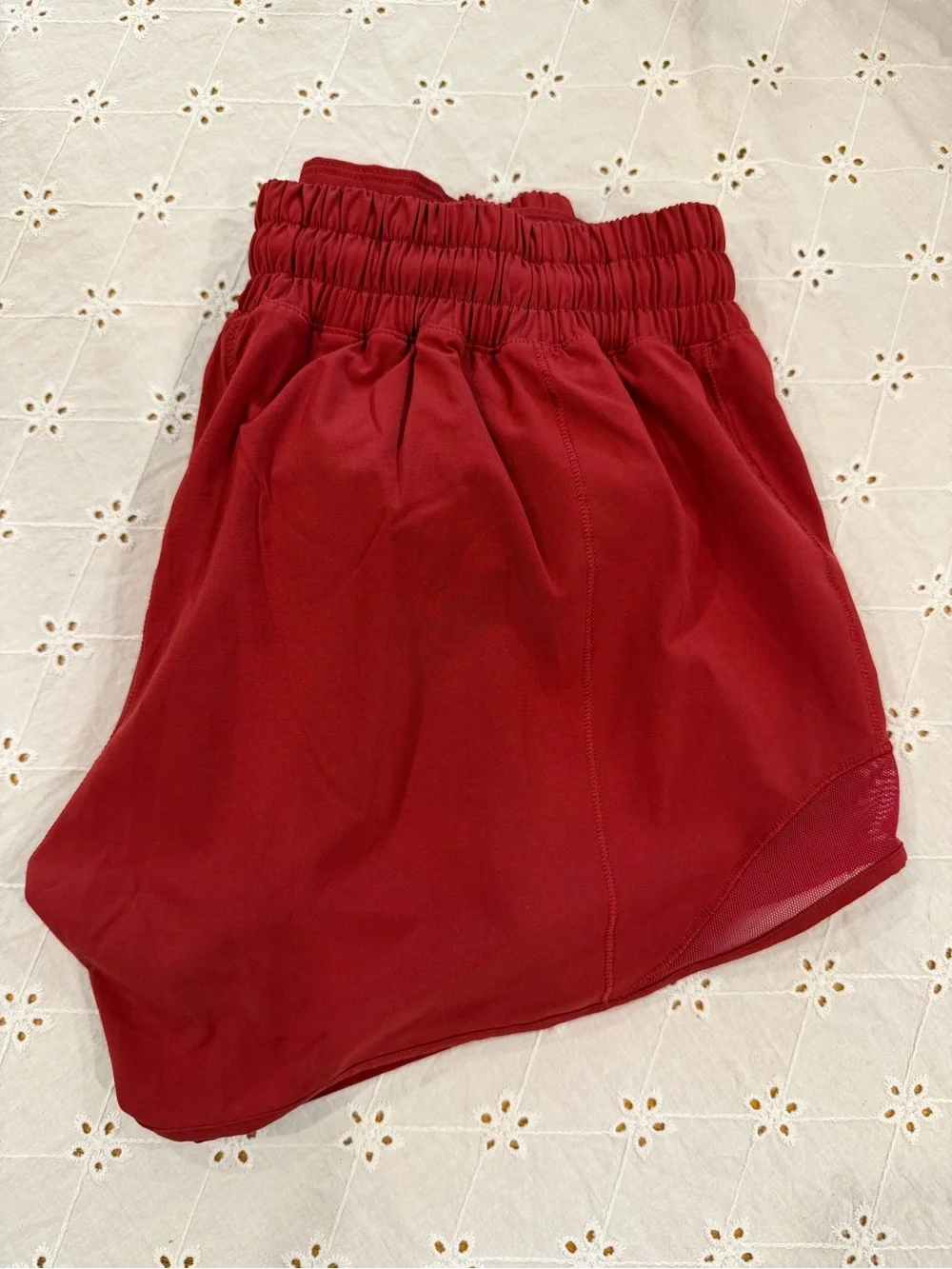lululemon athletica Deep Red Athletic Shorts